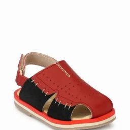 Tuskey Kids Red Back Strap Sandals-image-71