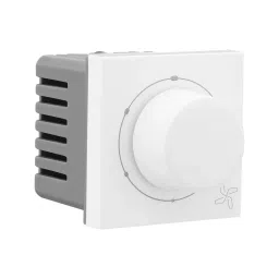 Legrand Fan Regulator with 360° Rotation Allzy 100 W 2 Module Glossy White, 6811 41 (Pack of 10 Pcs)-42