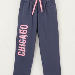 Doreme Full Length Lounge Pant Chicago Print - Blue-image-36