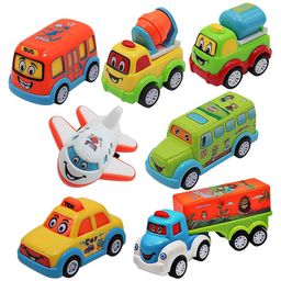 AKN TOYS Unbreakable Pull Back Vehicles Crawling Toy For Kids & Children Power Friction Cars Pack of 7- (Color May Vary)-15