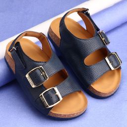 Pine Kids Sandals with Velcro Closure - Blue-image-3