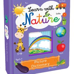 Hello Friend Books Illustrated Picture Dictionary Board Book: Learn with Nature - Colourful images to Enhance Learning-1