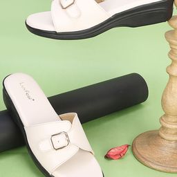 Luvfeet Women Wedge Heel Sandals with Buckles-picture-25