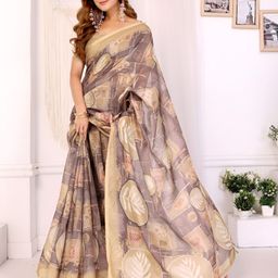 TANU CREATIONS Floral Printed Saree-picture-13