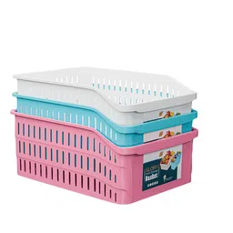 Kuber Industries White Set of 3 Regular Multi-Utility Organisers image 4