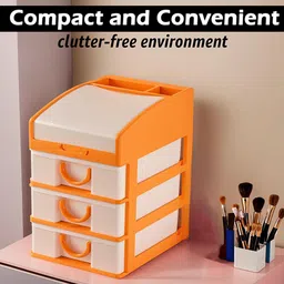 Kuber Industries Yellow & White 2 Pieces Reusable 4-Layer Drawer Organiser image 5
