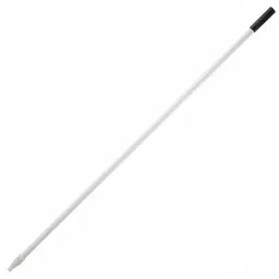 TOUGH GUY Broom Handle Threaded Std, Fiberglass 1 inch Dia, Spray Coating, White, 1VAC6-29