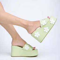 Shoetopia Kids Green Casual Sandals-image-84