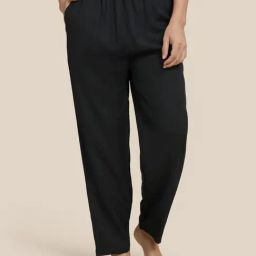 Kryptic Black Cotton Relaxed Fit Printed Lounge Pants-image-76