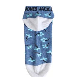 Jack & Jones Blue Printed Ankle Length Socks-image-26