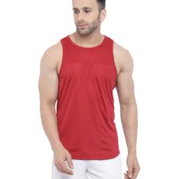 Chkokko Maroon Cotton Regular Fit Sports T-Shirt-image-62