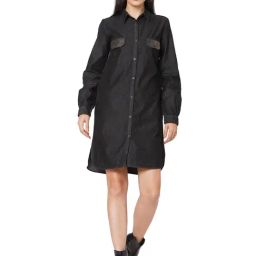 Spykar Black Mini Shirt Dress-image-28