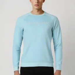 Van Heusen Blue Regular Fit Printed Sweatshirt-picture-13
