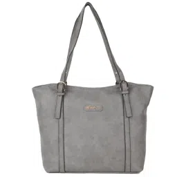 BELLADAMA Elegant Grey Solid Medium Shoulder Handbag-32