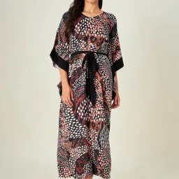 The Kaftan Company Multicolor Printed Kaftan Night Dress-picture-17