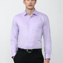 Van Heusen Purple Cotton Regular Fit Shirt-image-39
