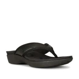 Hush Puppies by Bata Women's DORRI TOEPOST Black Thong Wedges-picture-25