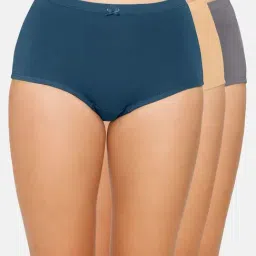 Amante Multicolor Cotton Hipster Panty (Pack of 3)-image-25