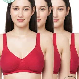 Inner Sense Maroon Full Coverage Bra - Pack of 3-picture-19