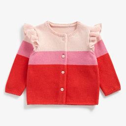 Mothercare Kids Multicolor Color Block Full Sleeves Sweater-image-37