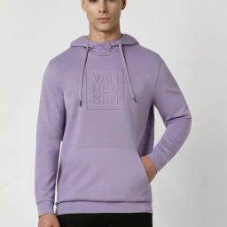 Van Heusen Purple Regular Fit Printed Hooded Sweatshirt-picture-48