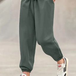 Bewakoof Grey Blended Relaxed Fit Solid Oversized Joggers-image-112