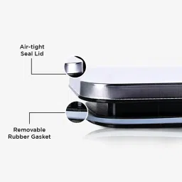 Glasafe 'O' Grip Slate Grey Borosilicate Container (600ml) image 5