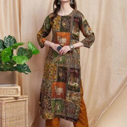 Fashor Multicolored Printed Straight Kurta-picture-6