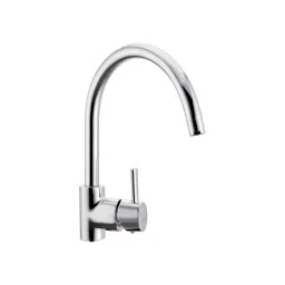 CERA Ripple Table Mount Sink Mixer with Swivel Spout and Braided Connection Pipe, F1017551-42