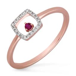 Malabar Gold and Diamonds 18k IGI Certified Diamond Rose Gold Ring for Women-picture-30