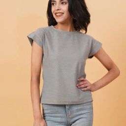 Kotty Grey Textured T-Shirt-picture-10