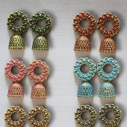 Anouk Square Jhumkas Earrings-image-14