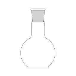 Omsons Germany 150 ml Flat Bottom Boiling Flask Single Neck with Joint 116/17 (Pack of 10 Pcs) image 2