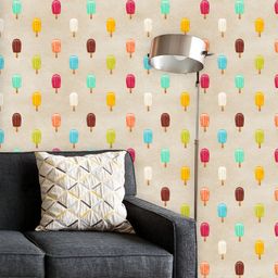 ArtzFolio Printed UV-Resistant Anti-Bacterial Colorful Ice Cream Peel & Stick Wallpaper-image-85
