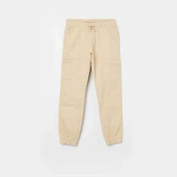Fame Forever by Lifestyle Boys Beige Cotton Solid Joggers-image-92
