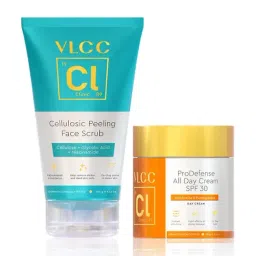 VLCC Clinic ProDefense All Day Cream & Cellulosic Peeling Face Scrub Combo-image-32