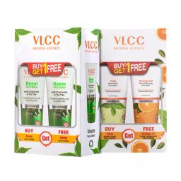 VLCC Neem & Tulsi Acne Clear Face Wash Combo Pack - Buy 1 Get 1 Free-4