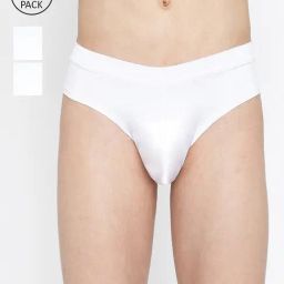 La Intimo White Comfort Fit Briefs - Pack Of 3-picture-46