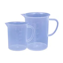 Eduscope Measuring Jug with Handle Pour Spout Container 250, 500 ml for Lab, ‎Edu-POLYPJUG-07 (Set of 2 Pcs)-26