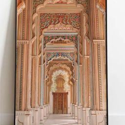 Indian Classic Art Multicolor Canvas Abstract Wall Art-17