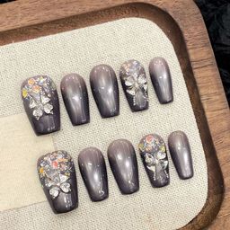 StyleCast x Revolte Set Of 10 Nail Extension - Black-0
