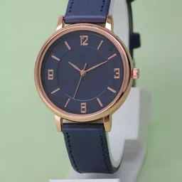 VIRAKTI Women Round Dial & Leather Wrap Around Straps Analogue Watch G-05-BLUE-G-image-77