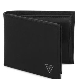 Guess Men's Black PU Solid Wallet-image-69