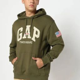 GAP Green Relaxed Fit Printed Sweatshirt-image-67