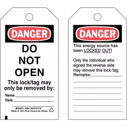 BRADY Danger Sign Tag Paper, 15Y649-image-82