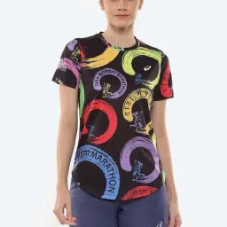 Asics Black Printed Sports T-Shirt-image-31