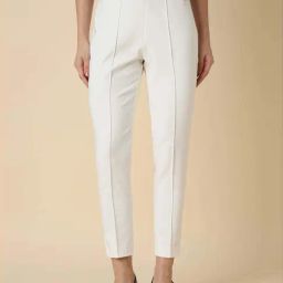 Allen Solly White Mid Rise Formal Trousers-image-78
