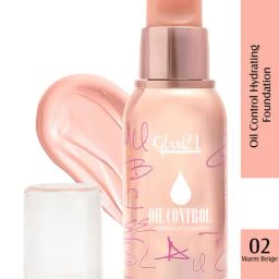 Glam21 Oil Control Hydrating Foundation 02 Warm Beige - 40 gm-35