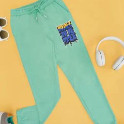 Pantaloons Junior Boys Green Ash Cotton Printed Track Bottoms & Joggers-image-67