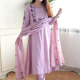 Siya Fashion Women Embroidered Regular Kurta with Trousers & With Dupatta-picture-55